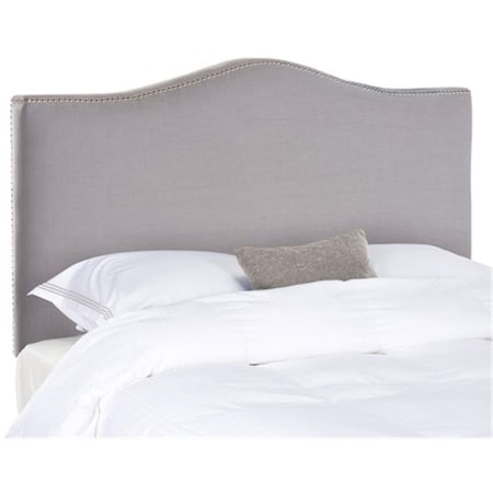 Safavieh 53.9 x 79.9 x 5.9 in. Jeneve Arctic Grey Winged Headboard, Grey MCR4031B